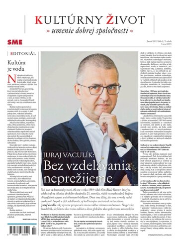 Obálka e-magazínu SME KULTÚRNY ŽIVOT 18/1/2019