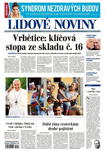 Obálka e-magazínu Lidové noviny 15.9.2021