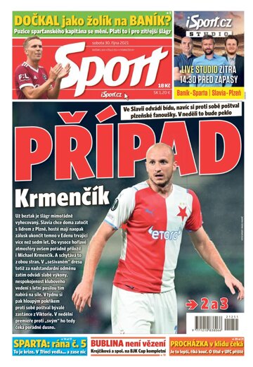 Obálka e-magazínu Sport 30.10.2021