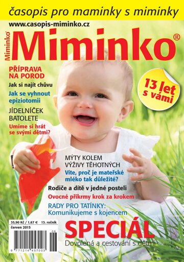 Obálka e-magazínu Miminko 6/2015