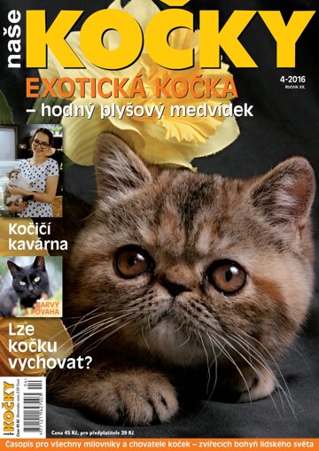 Obálka e-magazínu Naše kočky 4/2016