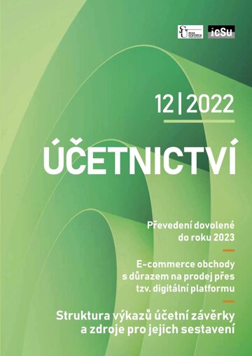 Obálka e-magazínu Účetnictví 12/2022