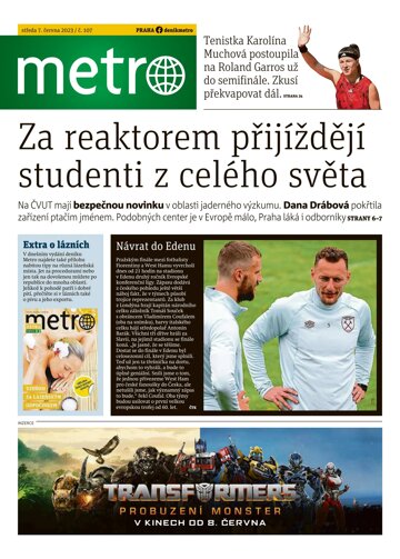 Obálka e-magazínu deník METRO 7.6.2023