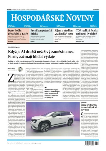 Obálka e-magazínu Hospodářské noviny 120 - 24.6.2026
