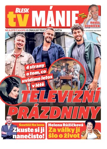 Obálka e-magazínu Blesk Tv manie 27.6.2026