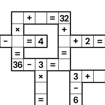 Ikona aplikace Math Crossword — Puzzle games
