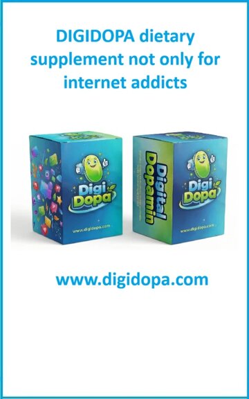 Obálka knihy DIGIDOPA dietary supplement not only for internet addicts
