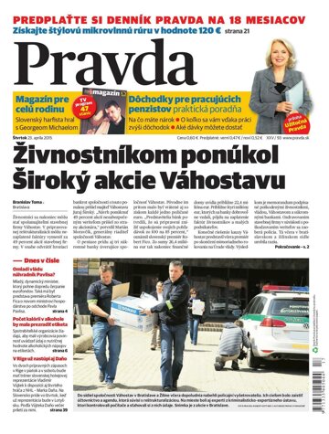 Obálka e-magazínu Pravda 23. 4. 2015