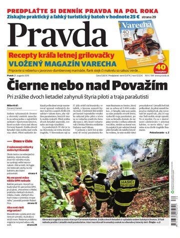 Obálka e-magazínu Pravda 21. 8. 2015