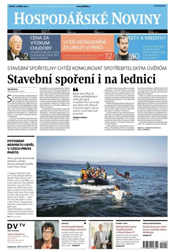 Obálka e-magazínu Hospodářské noviny 198 - 13.10.2015