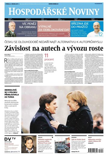 Obálka e-magazínu Hospodářské noviny 028 - 8.2.2017