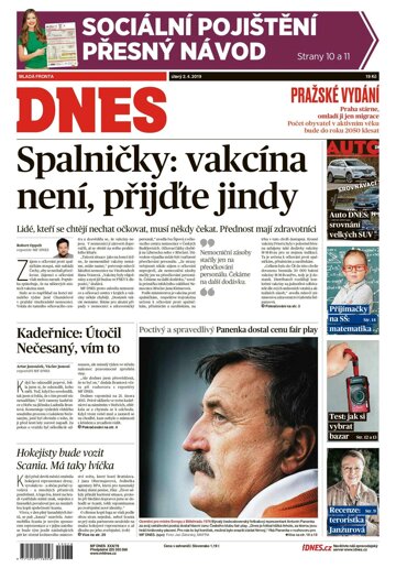 Obálka e-magazínu MF Dnes 2.4.2019