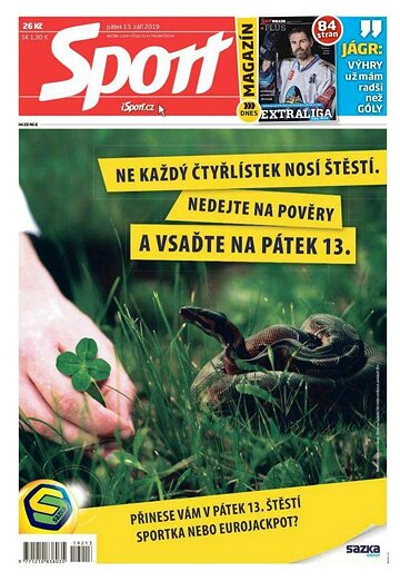 Obálka e-magazínu Sport 13.9.2019
