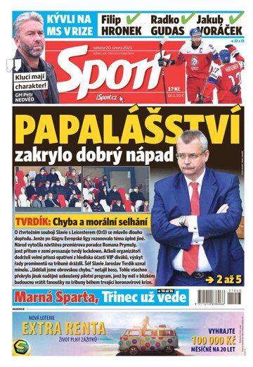 Obálka e-magazínu Sport 20.2.2021