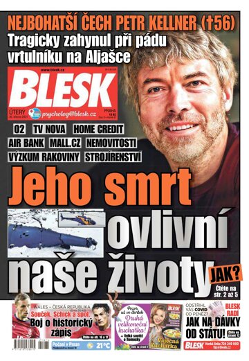 Obálka e-magazínu Blesk 30.3.2021