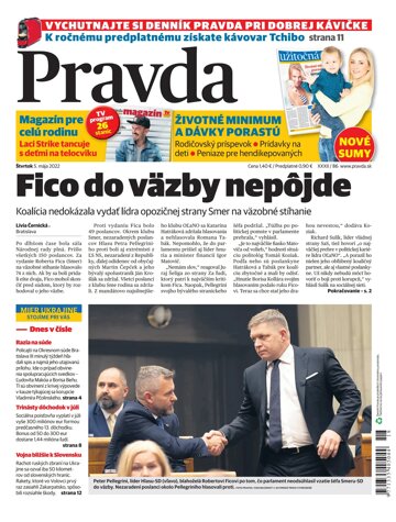 Obálka e-magazínu Pravda 5. 5. 2022