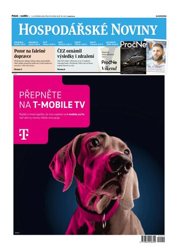 Obálka e-magazínu Hospodářské noviny 219 - 11.11.2022