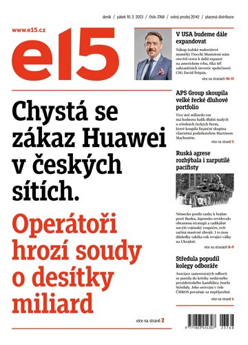 Obálka e-magazínu E15 10.2.2023