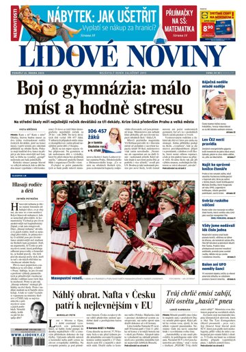 Obálka e-magazínu Lidové noviny 13.2.2023