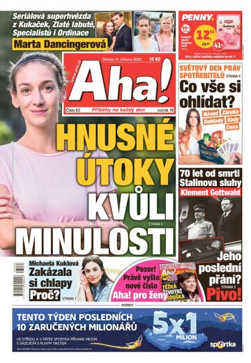 Obálka e-magazínu AHA! 15.3.2023