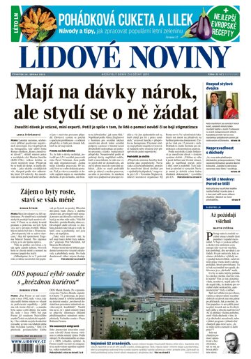 Obálka e-magazínu Lidové noviny 10.8.2023