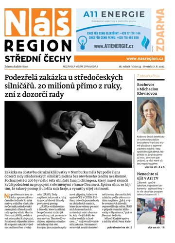 Obálka e-magazínu Náš Region - Střední Čechy 33/2023