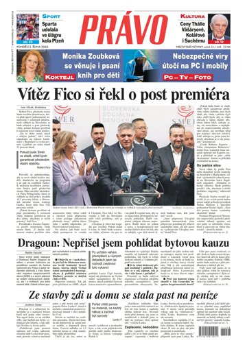 Obálka e-magazínu Deník Právo 2.10.2023