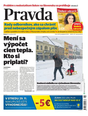 Obálka e-magazínu Pravda 29. 11. 2023