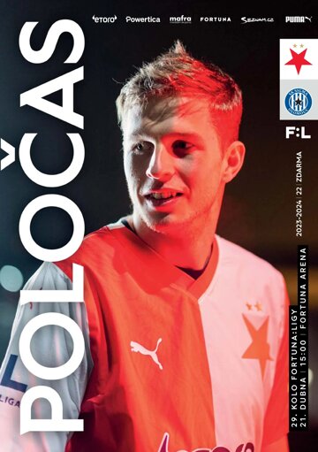 Obálka e-magazínu Poločas 24/2023č.21 Slavia - Olomouc