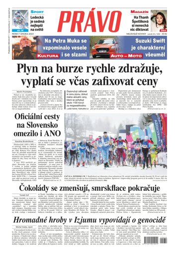 Obálka e-magazínu Deník Právo 7.2.2025
