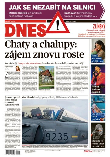 Obálka e-magazínu MF DNES Zlínský - 23.05.2025