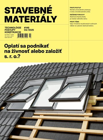 Obálka e-magazínu Stavebné materiály 3/2025