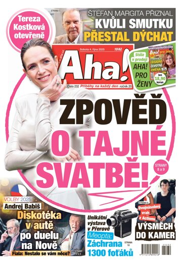 Obálka e-magazínu AHA! 4.10.2025