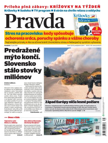 Obálka e-magazínu Pravda 27. 7. 2026
