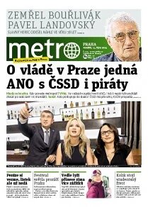 Obálka e-magazínu deník METRO 13.10.2014