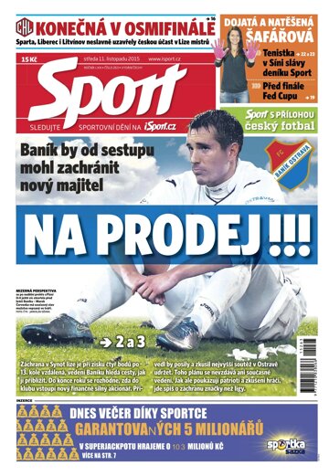 Obálka e-magazínu Sport 11.11.2015