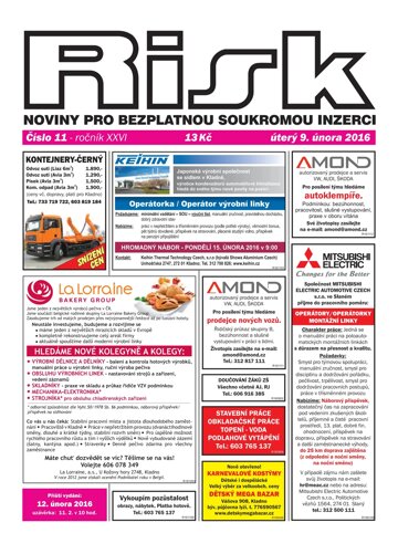 Obálka e-magazínu Risk 11/2016