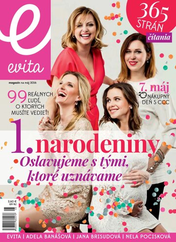 Obálka e-magazínu EVITA magazín 5/2016