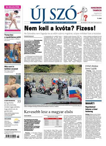 Obálka e-magazínu Új Szó 5.5.2016