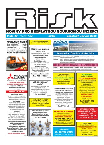 Obálka e-magazínu Risk 49/2016
