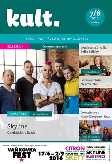 Obálka e-magazínu Kult 7-8/2016