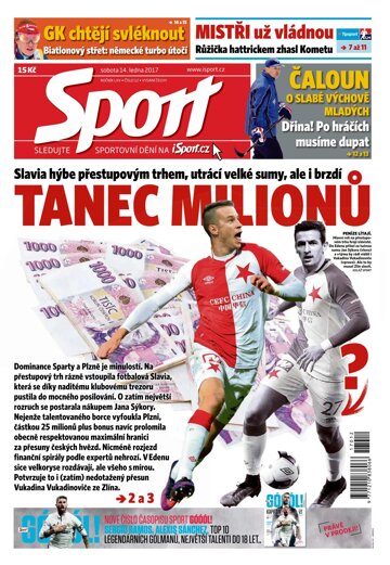 Obálka e-magazínu Sport 14.1.2017