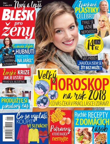 Obálka e-magazínu Blesk pro ženy 2.1.2018