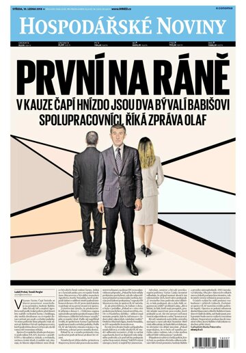 Obálka e-magazínu Hospodářské noviny 007 - 10.1.2018