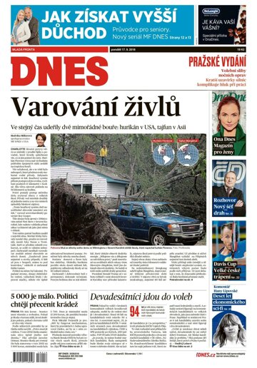 Obálka e-magazínu MF Dnes 17.9.2018