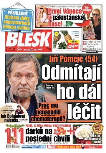 Obálka e-magazínu Blesk 20.12.2018