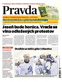 Obálka e-magazínu Pravda 8. 10. 2012