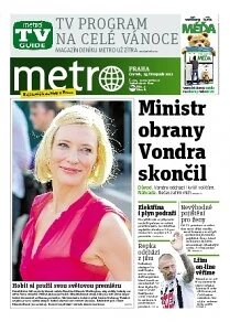 Obálka e-magazínu deník METRO 29.11.2012