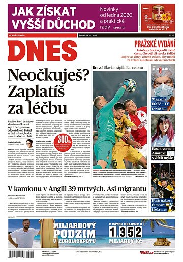 Obálka e-magazínu MF Dnes 24.10.2019