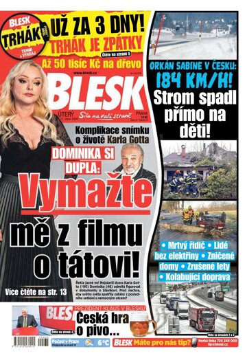 Obálka e-magazínu Blesk 11.2.2020